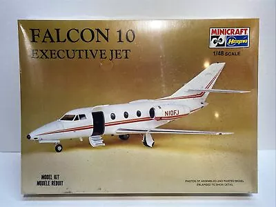 Vtg Hasegawa 1/48 Falcon 10 Executive Jet Model Kit  1159 - Sealed • $34.99