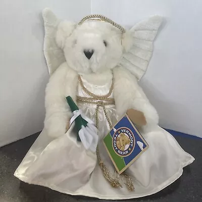 Vermont Teddy Bear Company Angel Bear With Wings And Lillies - Read Description • $18