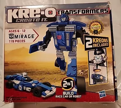 Transformers Kre-O Mirage 31145 New 119 Pieces Race Car Or Robot Build • $34.35