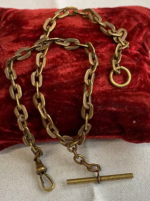 Vtg Pocket Watch Fob Vest Chain Fashion Jewelry 14.5  Oval Cable Link Chain • $49.95