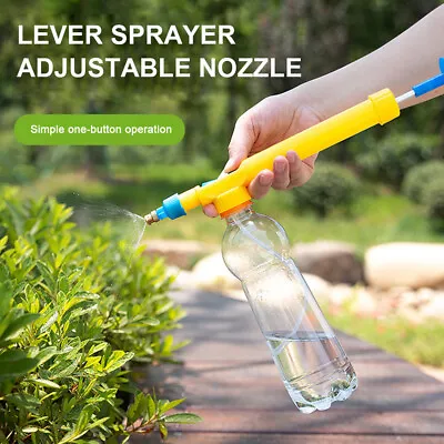 Manual High Pressure Air Pump Sprayer Drink Bottle Mist Spray Garden Watering • $8.07