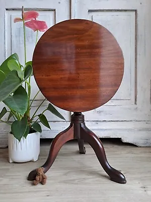 Antique Miniature Table Apprentice Mahogany Table Tripod Table Ocazional Table • $304.84