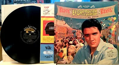 Elvis ARGENTINA El Carrousel Del Amor 1965 ROUSTABOUT VG+/VG+ 1S-1S LP!!! • $199.99