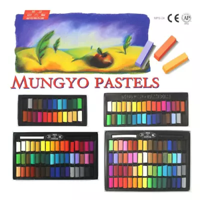 Mungyo Soft Pastels Non Toxic Square Chalk 24 32 48 64 Colors / Made In Korea • $19.75