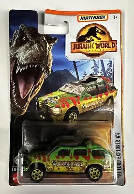 Matchbox Jurassic World '93 Ford Explorer #4. New In Package. • $5