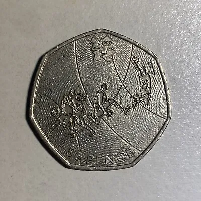 London Olympic Basketball 2012 50p 50 Pence - RARE COIN • £3.99