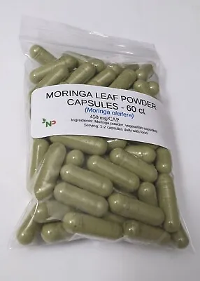 Moringa Oleifera Leaf Powder 500mg - Vegan Capsules • $4.49