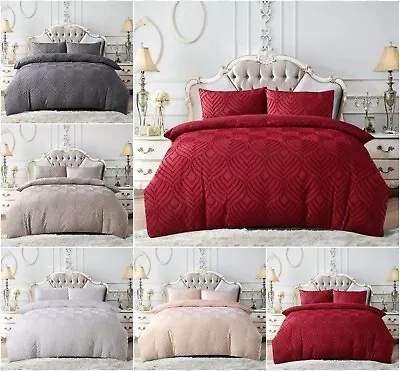 £26.03 • Buy Luxury 3Pcs Chelsea Duvet Quilt Cover Set Comforter Bedding Set With Pillow Sham
