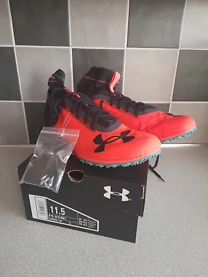 Under Armour UA XC High 2 Cross Country Running Spikes Uk Size 10.5... • £45