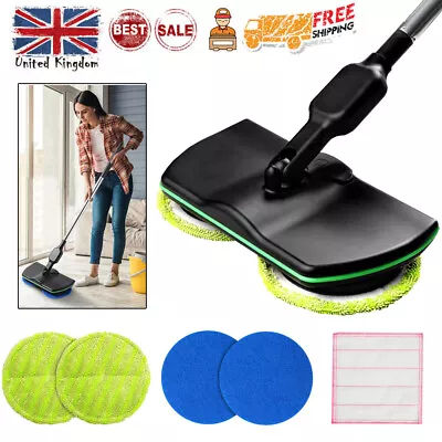 Electric Rechargeable Cordless Floor Cleaner Scrubber Sweeper Polisher Mop UK • £22.99