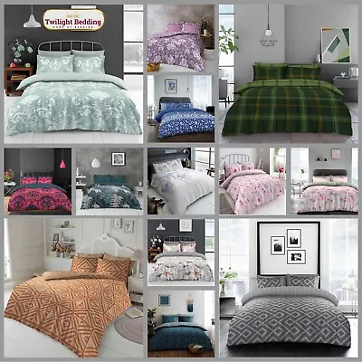 4 PCS Complete Bedding Set Duvet Quilt Cover Fitted Sheet Pillowcase Double King • £17.49