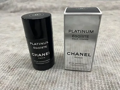 CHANEL PLATINUM EGOISTE Paris Men's Solid Stick Deodorant 60 G 75MLNEW IN BOX • £39.50