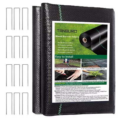 Weed Control Fabric Ground Cover Membrane Heavy Duty Sheet Garden Landscape UK • £8.19