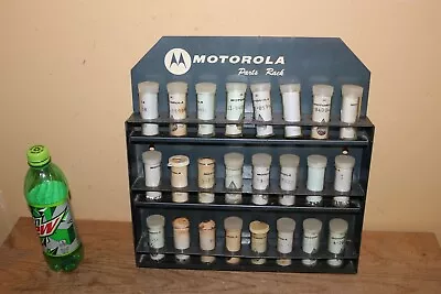 Vintage Motorola Radio Hardware 15  Metal Parts Display Rack Ford Sign • $145