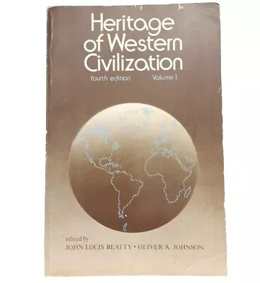 Heritage Western Civilization Vol 1: John Beatty Oliver Johnson Paperback Book • $14