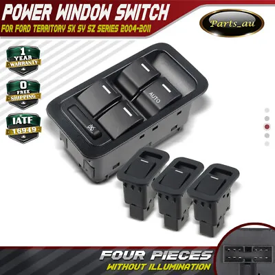 Master+3 Single Window Switches For Ford Territory SX SY TX Non-illuminated • $30.50