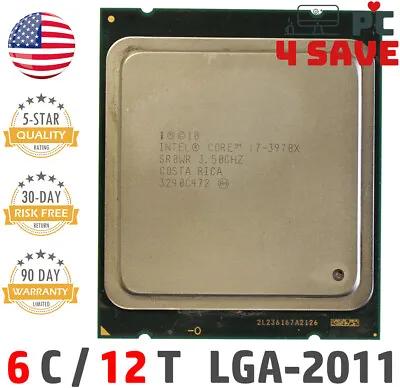 I7 3rd Gen Intel Core I7-3970X CPU 3.5 GHz 6-Core LGA-2011 SR0WR Extreme Edition • $139.99