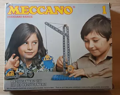 Boxed Vintage Meccano  Standard Range  Construction Set Number 1 • £9.99