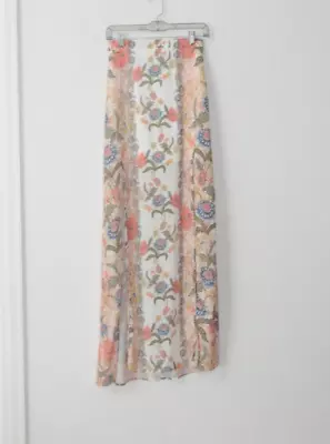 Show Me Your Mumu Floral Maxi Skirt With Slits Small • $23