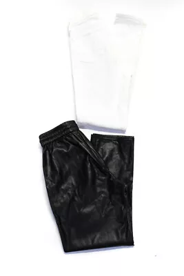 Wilfred Free J Brand Womens Drawstring Skinny Pants White Black Size 27 XS Lot 2 • $34.01