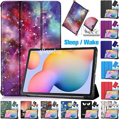 Smart Shockproof Stand Case Cover For Samsung Galaxy Tab A 10.1 A7 S6 Lite 10.4 • £6.43