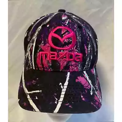 Mazda Muddy Girl Camouflage Hat Cap Ladies OSFM Purple Strapback Moonshine Camo • $19.89