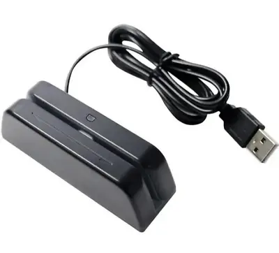 USB Magnetic Credit Card Reader 3-Track POS Swipe Card Reader MSR123 • $17.99