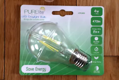 PURElite Bulb Natural Daylight Craft Light 4w Screw Fitting LED 90% Less Energy • £6.49