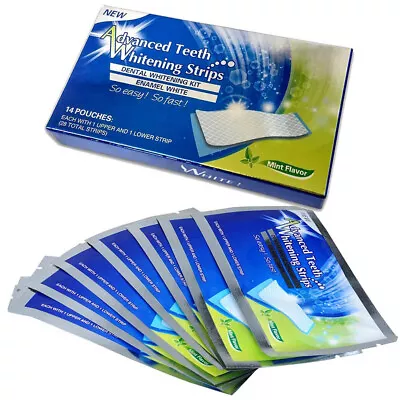 $8.02 • Buy 28 Professional Advanced Teeth Whitening Strips Home Tooth Bleaching 2023