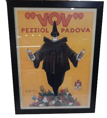 VOV Pezziol Padova Pierrot Clown Framed Adv Poster Art Print Leonetta Cappiello • $59.99