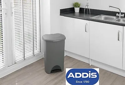 50L Pedal Bin Large Kitchen Waste Rubbish Paper Trash Dust Bins For Home Office • £20.90