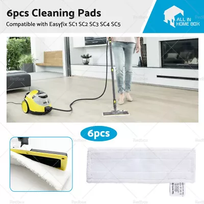 6PCS Suitable For KARCHER SC1 SC2 SC3 SC4 SC5 Steam Cleaner Mop Cloths Pads Set • $37.95