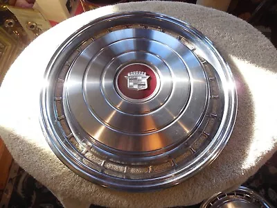 2 Cadillac  Hubcaps Vintage Wheel Cover Metal • $12