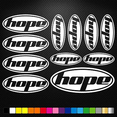 FITS Hope Vinyl Decal Stickers Sheet Bike Frame Cycle Cycling Bicycle Mtb • $15.42