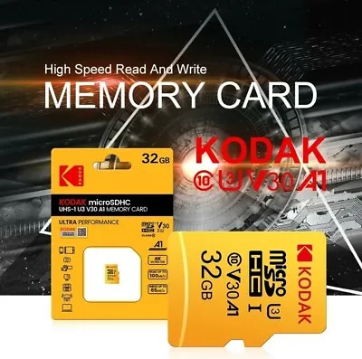 Original Kodak 32 GB Micro SD Memory Card Class 10 U3 • £5.99