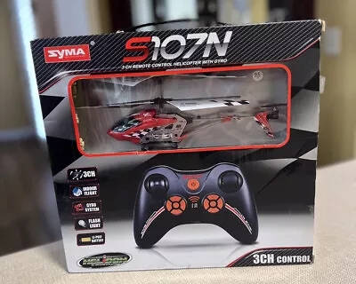 SYMA S107N Infrared Remote Control 3Channel RC Helicopter W/Gyro Flashlight….. • $45.99