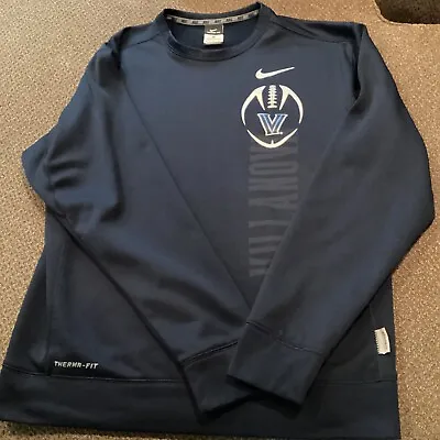 Villanova University Football Nike Therma Fit Sweatshirt Womens M Excellent Cond • $35