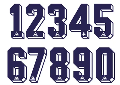 Le Coq Sportif Felt Tottenham Hotspur Football Shirt Soccer Numbers Heat Jersey • £8