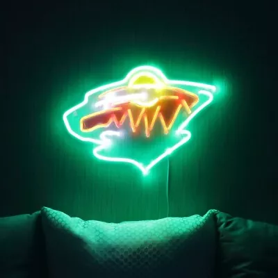 17 X12  Minnesota Wild Flex LED Neon Sign Party Gift Shop Décor Artwork Display • $109.99