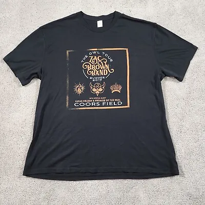 Zac Brown Band Shirt Mens XXLarge Black The Owl Tour 2019 Summer Concert. • $12.99