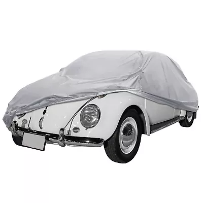 Waterproof Car Cover For Volkswagen New Beetle 98-19 W/ Storage Bag Silver Tone • $24.95