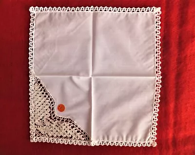 MALTA Souvenir Hankerchief Hand Made NEW • £2