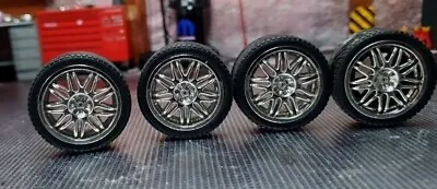 1:18 Scale Wheels And Tyres From Honda S2000 Fast Furious  Model Spares Diorama • £19.99