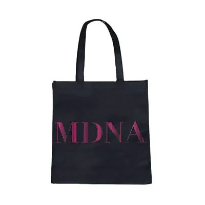 £8.95 • Buy Official Madonna 'MDNA' Logo Black Eco Tote Bag - Shopper Bag