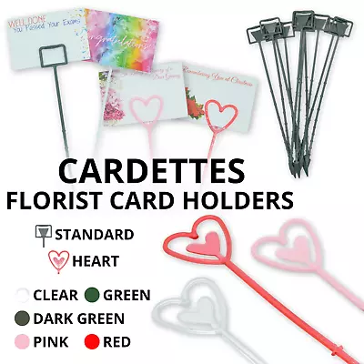 Cardettes Florist Card Holders - Bouquet Gift & Greeting Display - Floristry • £6.99