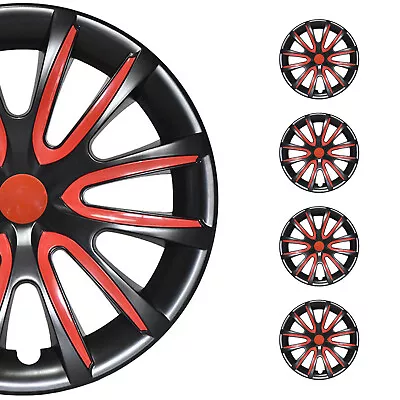 16  Wheel Covers Hubcaps For Acura MDX Black Red Gloss • $99.90