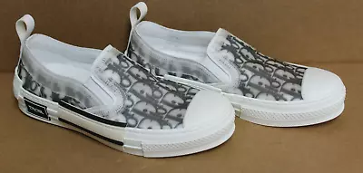 Dior B23 Slip On Oblique Transparent Trainers Black White Size 40 Us 7 • $449.99