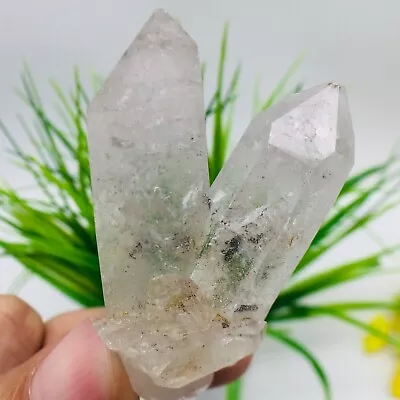 H54 NATURAL HERKIMER DIAMOND Scepter Quartz CARVING QUARTZ CRYSTAL TIP SAMPLE • $24.17