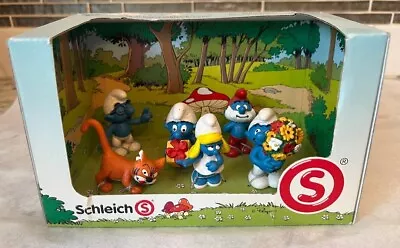 NEW SCHLEICH THE SMURFS 5 PACK- Miniature Figures Vintage • $28