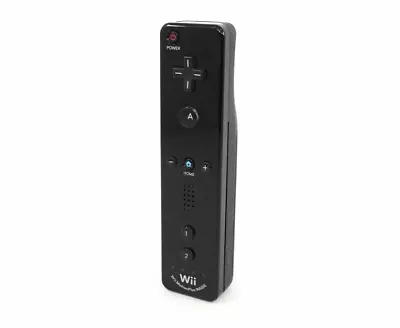 Genuine Official Nintendo Wii Black Remote Motion Plus Inside [RVL-036] • $35.95